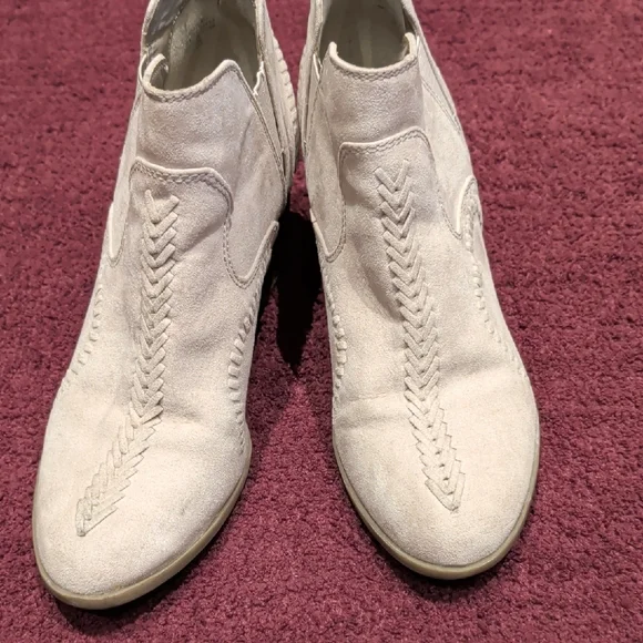 Indigo Cream Ankle Booties - Picture 2 of 4